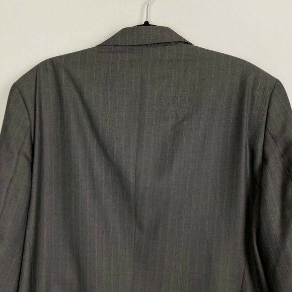 Banana Republic Brown Stripe 2 Button Blazer Size 46L - Picture 5 of 12